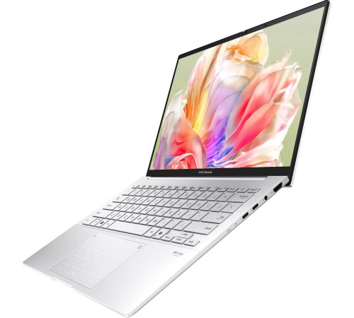 Ноутбук/ ASUS UX3405CA-QL573 14"(1920x1200 OLED 16:10)/Intel Core Ultra 5 225H(3.3Ghz)/16384Mb/1024SSDGb/noDVD/Int:Intel Arc graphics/Cam/BT/WiFi/75WHr/war 1y/1.28kg/Foggy Silver/DOS + алюм корп; +чехол; NumberPad