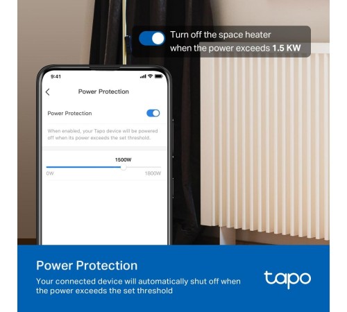 Умный сетевой фильтр/ Mini Smart Wi-Fi Plug, Energy Monitoring, Matter