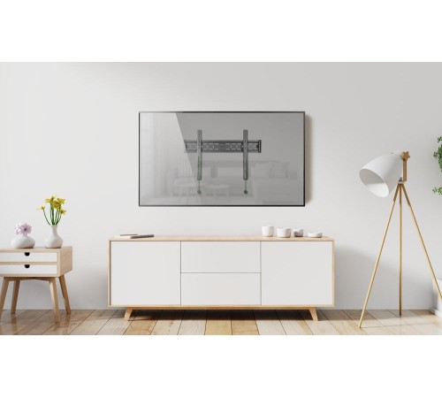 Кронштейн ONKRON/ 43-85'' макс 400*600 наклон 0º от стены: 29мм макс вес 68,2кг, встр уровень