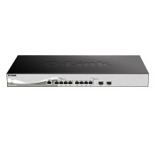 Коммутатор/ DXS-1210-10TS Smart L2+ Switch 8x10GBase-T, 2x10GBase-X SFP+, CLI, RJ45 Console