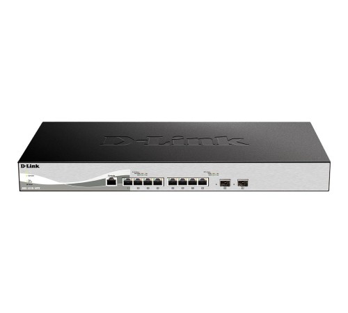 Коммутатор/ DXS-1210-10TS Smart L2+ Switch 8x10GBase-T, 2x10GBase-X SFP+, CLI, RJ45 Console