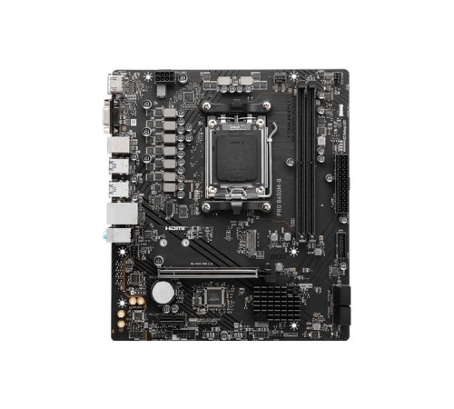 Материнская плата MSI PRO B650M-B,B650,AM5,2DDR5,1PCI-Ex16,1PCI-Ex1,1M.2,4SATA3,6USB3.2 Gen1,6USB2.0,HD Audio