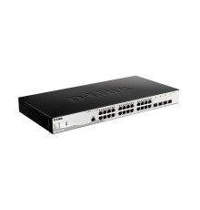 Коммутатор D-Link Управляемый L2 PoE-коммутатор,  24x1000Base-T PoE, 4x1000Base-X SFP, PoE-бюджет 193 Вт, защита от статического электричества до 6 кВ, CLI, консольный порт RJ-45, поддержка Dying Gasp