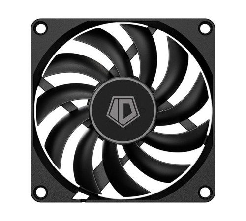 Вентилятор для корпуса ID-COOLING NO-8010-PWM 80x80x10мм (120шт./кор, PWM, 4pin, черный, 800-3000об/мин) BOX