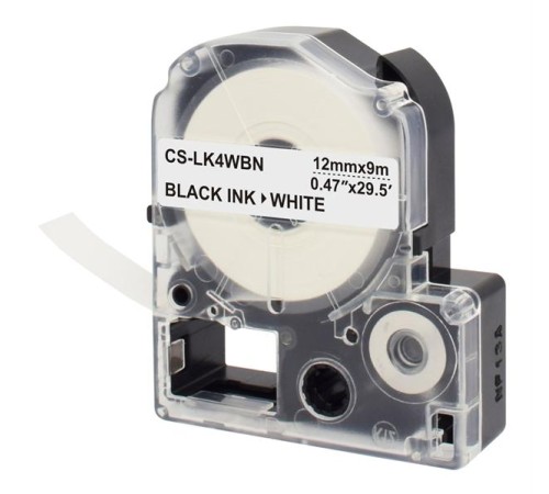 Картридж ленточный Cactus CS-LK4WBN для Epson LW300/LW400/LW700/LW600P/LW1000P/K400/Z700/Z900