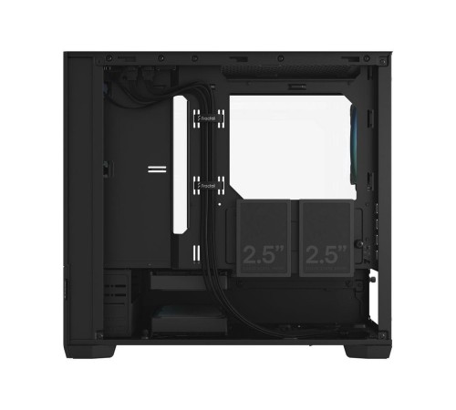 Корпус ПК без блока питания/ Case Fractal Design Pop Mini Air RGB TG Clear Tint, Mini-Tower, 3x120mm RGB, 2xUSB-A 3.2 mATX, mITX Black
