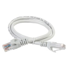  ITK Коммутационный шнур (патч-корд), кат.6 UTP, LSZH, 1м, серый
