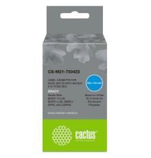 -/ Картридж ленточный Cactus CS-M21-750423 черный для Brady BMP21-PLUS, BMP21-LAB