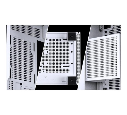 Корпус без блока питания/ Case JONSBO D41 MESH, Midi-Tower, TG, no fan, 1xUSB-A 3.2 + 1xUSB-C 3.2, ATX, mATX White