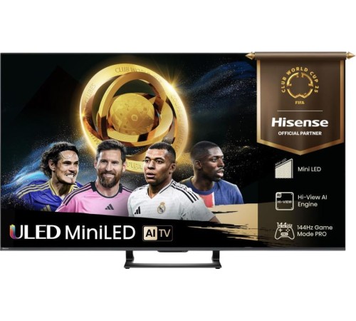 Телевизор ЖК 65'' Hisense/ 65", Ultra HD, Mini LED, Local Dimming Zones 220, 144 Hz(VRR), Smart TV (ОС VIDAA U8.5), Wi-Fi, DVB-T2/T/C/S2/S, HDR 10+, Dolby Vision, Dolby Atmos, Bluetooth, 2.1ch 2*10W(Main)+20W(Subwoofer), CI+(1.4), 4хHDMI, 2хUSB, Free Телевизор ЖК 65'' Hisense/ 65", Ultra HD, Mini LED, Local Dimming Zones 220, 144 Hz(VRR), Smart TV (ОС VIDAA U8.5), Wi-Fi, DVB-T2/T/C/S2/S, HDR 10+, Dolby Vision, Dolby Atmos, Bluetooth, 2.1ch 2*10W(Main)+20W(Subwoofer), CI+(1.4), 4хHDMI, 2хUSB, Free