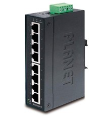 ISW-801T коммутатор для монтажа в DIN рейку/ IP30 Slim Type 8-Port Industrial Fast Ethernet Switch (-40 to 75 degree C)