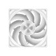 Кулер для корпуса/ Case Cooler PCCooler F5R120 (120x120x25mm, 4-pin PWM, 86.73CFM, 32dBA, 2200RPM, White)