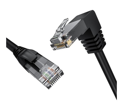 GCR Патч-корд прямой 1.5m UTP кат.5e, черный, нижний угол, литой, ethernet high speed, RJ45, T568B GCR Патч-корд прямой 1.5m UTP кат.5e, черный, нижний угол, литой, ethernet high speed, RJ45, T568B