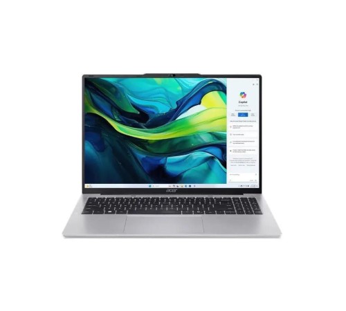 Ноутбук/ ACER Aspire Lite AL16-54P-30QY 16"(1920x1200 (матовый) IPS)/Intel Core i3 1315U(1.2Ghz)/16384Mb/512PCISSDGb/noDVD/Int:Intel HD/Cam/BT/WiFi/50WHr/war 1y/1.5kg/Silver/NoOS