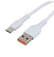 Кабель/ Кабель GoPower GP06T USB (m)-Type-C (m) 1.0м 2.4A ПВХ белый (1/200/800)