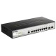 Коммутатор D-Link Управляемый L2 коммутатор, 8x1000Base-T, 2x1000Base-X SFP, защита от статического электричества до 6 кВ, CLI, консольный порт RJ-45, RPS, поддержка Dying Gasp
