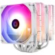 Кулер для процессора/ CPU Cooler Thermalright Peerless Assassin 120 White ARGB (4-pin PWM, 157mm, Ni/Cu, 6x6mm, ARGB, 2x120mm, 66.17CFM, 25.6dBA, 1550RPM, S: 1851, 1700, 1200, 115X, AM5, AM4, white)