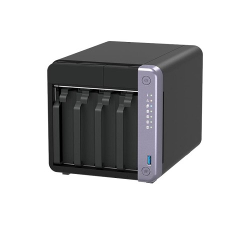 Сетевое хранилище без дисков/ SMB QNAP TS-432X-4G 4-bay 3.5" desktop NAS, AL524 4C 2.0GHz, 4GB DDR4 RAM (max 16GB), 1 x 10GbE SFP+, 2 x 2.5GbE, 1 x PCIe Gen3, 2 x USB 3.2 Gen1