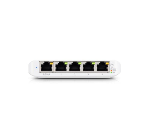 Коммутатор/ Compact, 5-port, Layer 2 switch that can be powered with PoE or a 5V USB-C adapter