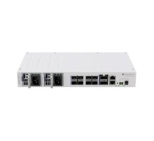 Коммутатор/ CRS510-8XS-2XQ-IN Cloud Router Switch, a versatile 100 Gigabit switch that offers speed, value, and diverse connectivity options. 2x 100 Gigabit QSFP28 ports, 8x 25 Gigabit SFP28 ports, dual hot-swap power supplies