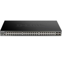 Коммутатор D-Link Управляемый L2 коммутатор, 48x1000Base-T, 4х10GBase-X SFP+, CLI, консольный порт RJ-45