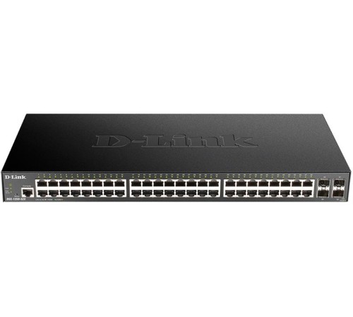 Коммутатор D-Link Управляемый L2 коммутатор, 48x1000Base-T, 4х10GBase-X SFP+, CLI, консольный порт RJ-45