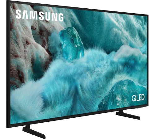 Телевизор ЖК 55'' Samsung/ 55", QLED, Ultra HD, Tizen Smart TV, HDR10+, Wi-Fi, Voice, DVB-T2/C/S2, Bluetooth, CI+(1.4), 20W, OTS Lite, 3HDMI, 2USB, Titan Gray 2025