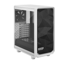 Корпус ПК без блока питания/ Case Fractal Design Meshify 2 Compact TG Clear Tint, Midi-Tower, 2x140mm + 1x120mm, 2xUSB-A 3.2 + 1xUSB 3.2 Type-C ATX, mATX, mITX White