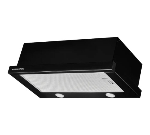 Вытяжка встраиваемая Kuppersberg/ Встраиваемая вытяжка, ширина 55,2 см, отвод/рециркуляция, 550 м3/час, механическое кнопочное управление, 3 скорости, светодиодное освещение 2х2 Вт, металлические жироулавливающие фильтры, угольный фильтр KF-Y (опция), цве