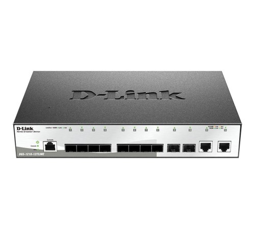 Коммутатор/ Managed Gigabit Switch with 10 Ports 1000Base SFP + 2 Ports 10/100/1000Base