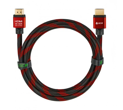 Greenconnect Кабель 1.0m HDMI версия 2.0, HDR 4:2:2, Ultra HD, 4K 60 fps 60Hz/5K*30Hz, 3D, AUDIO, 18.0 Гбит/с, 28/28 AWG, OD7.3mm, тройной экран, BICOLOR нейлон, AL корпус красный, GCR-51489 Greenconnect Кабель 1.0m HDMI версия 2.0, HDR 4:2:2, Ultra HD, 4K 60 fps 60Hz/5K*30Hz, 3D, AUDIO, 18.0 Гбит/с, 28/28 AWG, OD7.3mm, тройной экран, BICOLOR нейлон, AL корпус красный, GCR-51489