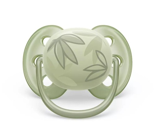 Пустышка ultra soft, листочки, 0-6 мес., 1 шт.