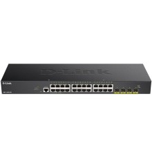 Коммутатор D-Link Управляемый L2 коммутатор, 24x1000Base-T, 4х10GBase-X SFP+, CLI, консольный порт RJ-45