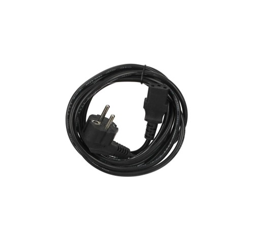 Кабель/ Кабель компьютер --> розетка 220V ( угловая Евровилка) <VDE> 3G*0,5mm2 VCOM <CE021-CU0.5-3> , 3,0 м