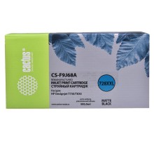 Картридж струйный Cactus CS-F9J68A 728XXL черный матовый (300мл) для HP DJ T730/T830