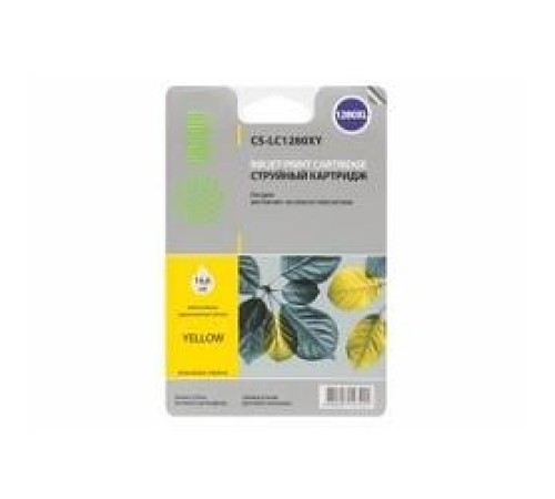 -/ Картридж струйный Cactus CS-LC1280XY желтый (16.6мл) для Brother MFC-J6510/6910DW