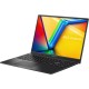 Ноутбук/ ASUS K3605ZU-RP326 16"(1920x1200 (матовый, 144Hz) WVA)/Intel Core i5 12500H(2.5Ghz)/16384Mb/1024PCISSDGb/noDVD/Ext:nVidia GeForce RTX4050(6144Mb)/Cam/BT/WiFi/70WHr/war 1y/1.8kg/Indie Black/noOS