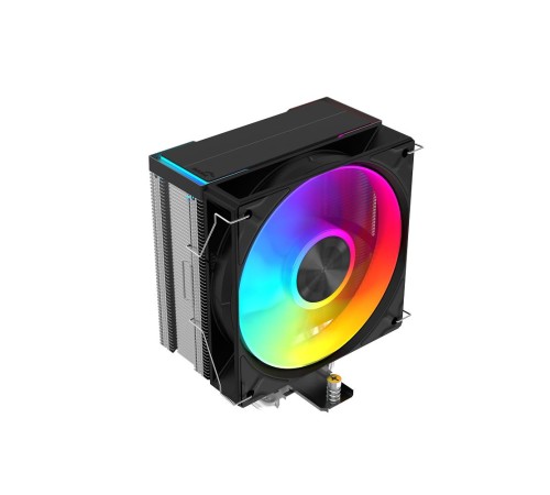 Кулер для процессора/ CPU Cooler SAMA A40L (240W, 4-pin PWM, 152mm, 4x6mm, ARGB, 1x120mm, 78CFM, 29dBA, 2200RPM, S: 1851/1700/1200/115X, AM5/AM4, silver)