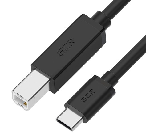 GCR Кабель 1.0m TypeC / USB 2.0 BM, черный, GCR-55251