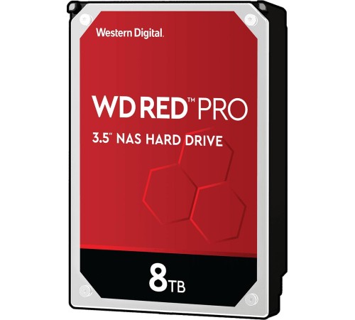 Жесткий диск/ HDD WD SATA3 8Tb Red Pro for NAS 256Mb 1 year warranty