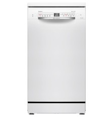 Отдельностоящая посудомоечная машина Bosch, 45 см, 10 комплектов, 5 программ, электронное управление, дисплей, отсрочка старта, уровень шума 46 дБ, энергоэффективность А+, цвет белый