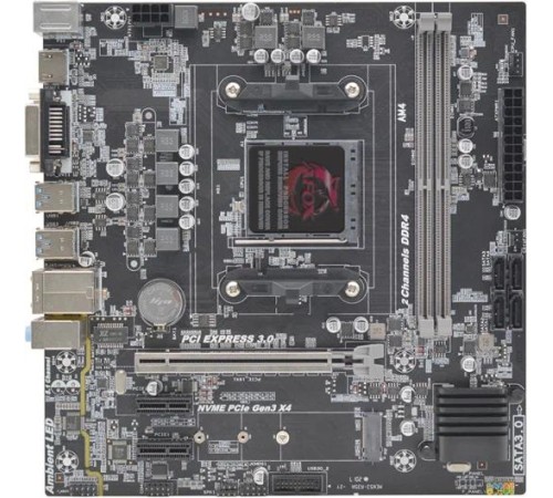Материнская плата/ MB AFOX AMD B450 AM4, 2xDDR4(32GB), 1xPCIe 3.0x16, 2xPCIe x1, 1xHDMI, 1xD-Sub, 1xLAN(1GbE), 4xSATA, 1xM.2, 2xUSB 3.0, 4xUSB 2.0, mATX Материнская плата/ MB AFOX AMD B450 AM4, 2xDDR4(32GB), 1xPCIe 3.0x16, 2xPCIe x1, 1xHDMI, 1xD-Sub, 1xLAN(1GbE), 4xSATA, 1xM.2, 2xUSB 3.0, 4xUSB 2.0, mATX