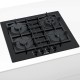Встраиваемая газовая панель BOSCH Газ, 4.5х59x52 см, закаленное стекло, 4 конфорки, газ-контроль, автоподжиг, черный цвет