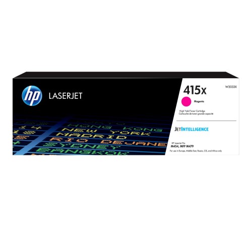 Тонер-картридж/ HP 415X Magenta LaserJet Toner Cartridge Тонер-картридж/ HP 415X Magenta LaserJet Toner Cartridge