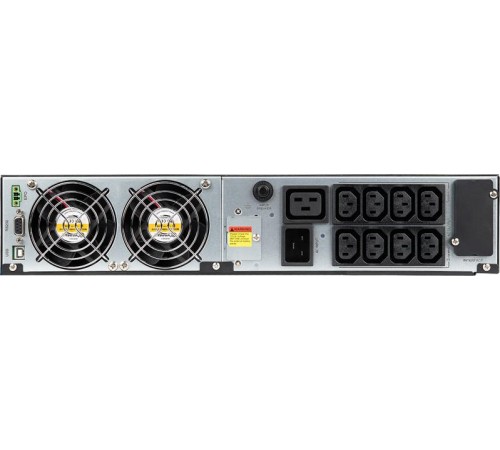 Источник бесперебойного питания SMARTWATT ИБП Онлайн, мощность 2000/2000 ВА/Вт, стоечный/напольный, LCD дисплей, управляемые розетки, IEC13 - 8 шт., встроеные АКБ