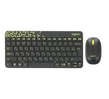 Комплект (клавиатура + мышь)/ Logitech Wireless Desktop MK240 Nano Black Retail Combo