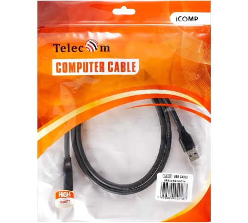 Кабель/ Кабель удлинительный USB3.0 Am-Af 1m Telecom черный (TUS708-1M)
