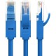 GCR Патч-корд перекрестный ethernet 1.0m UTP кат.5е, синий, RJ45, литой