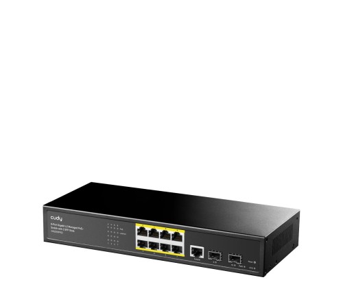 Коммутатор/ 8-Port Layer 2 Managed Gigabit PoE+ Switch with 2 Gigabit SFP Slots, 120W