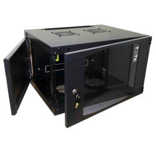Шкаф Шкаф настенный Next, 6U 550x600, стеклянная дверь, черный Шкаф Шкаф настенный Next, 6U 550x600, стеклянная дверь, черный